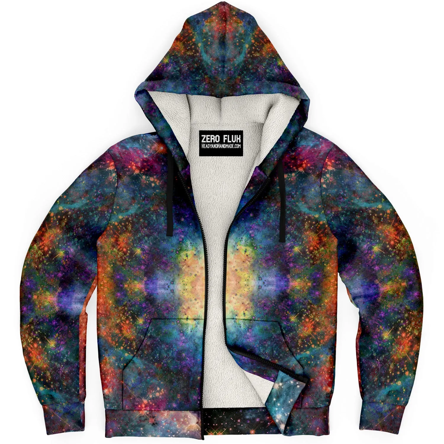 Fortuna Psychedelic Fleece-Lined Zip-Up Hoodie