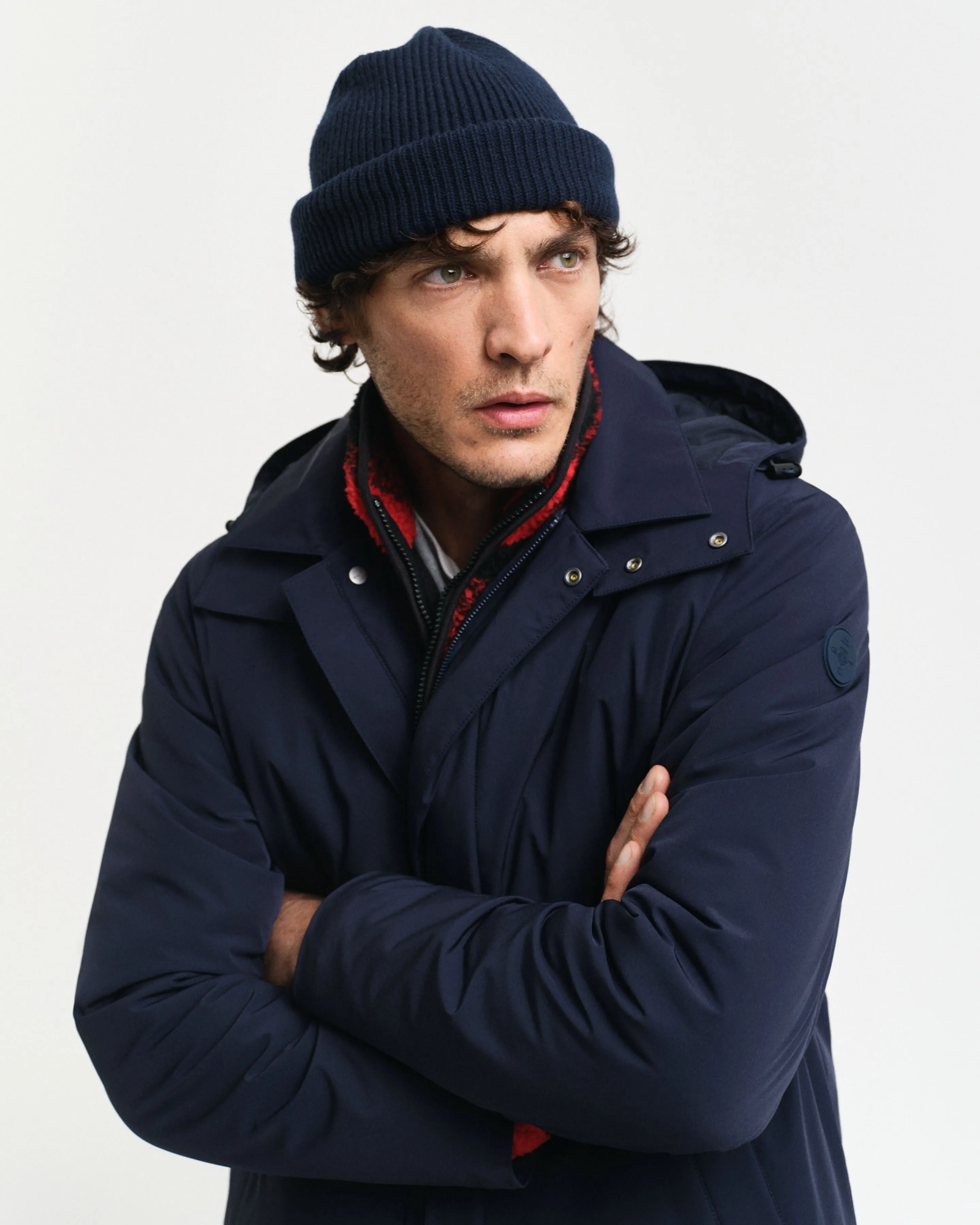GANT - Padded Car Coat In Evening Blue 7006451 433
