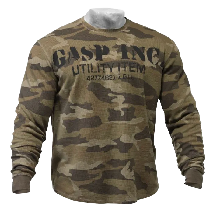 GASP Thermal Gym Sweater - Camoprint