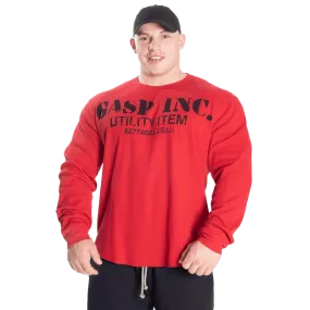 GASP Thermal Gym Sweater - Chilli Red