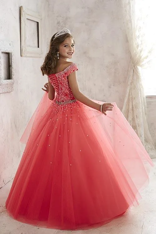 Girls Off Shoulder Ballgown | Tiffany