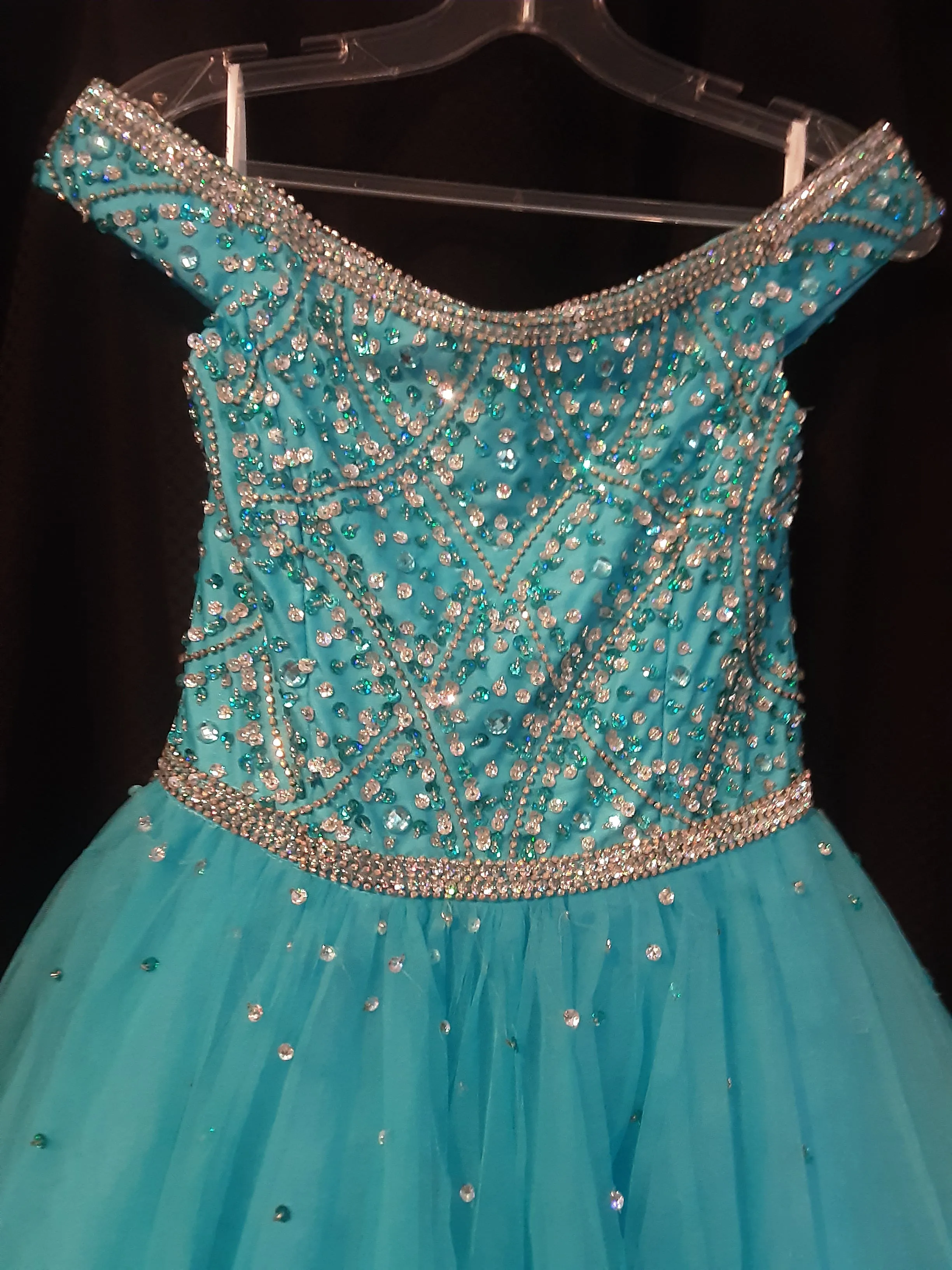 Girls Off Shoulder Ballgown | Tiffany