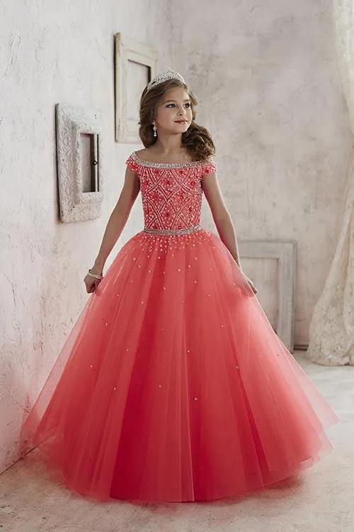 Girls Off Shoulder Ballgown | Tiffany