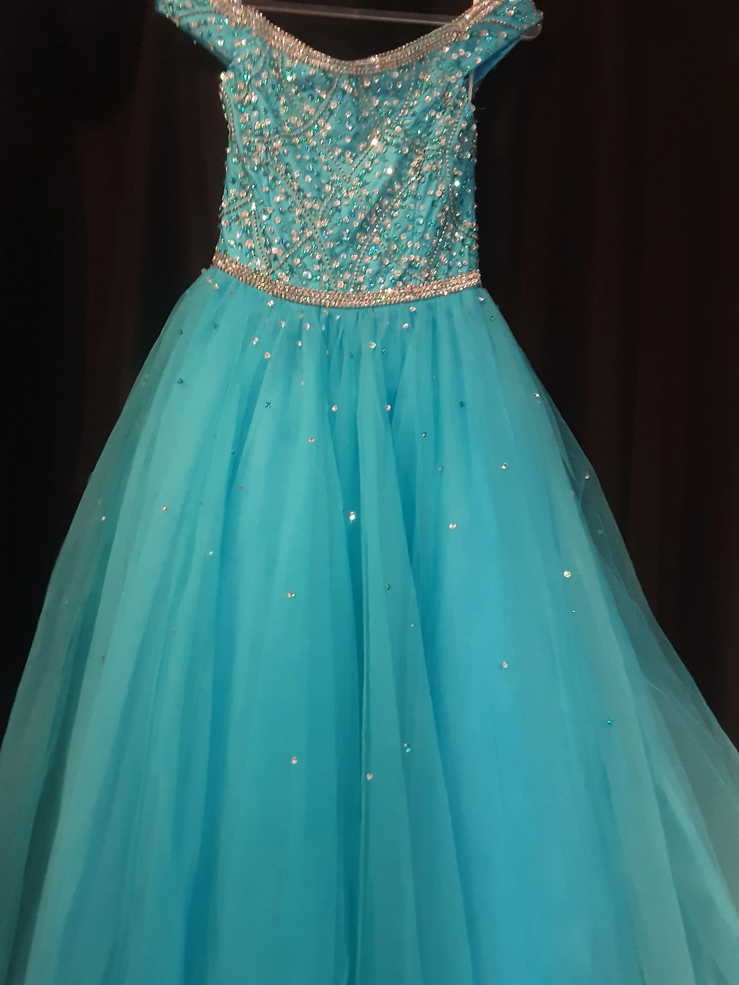 Girls Off Shoulder Ballgown | Tiffany