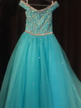 Girls Off Shoulder Ballgown | Tiffany