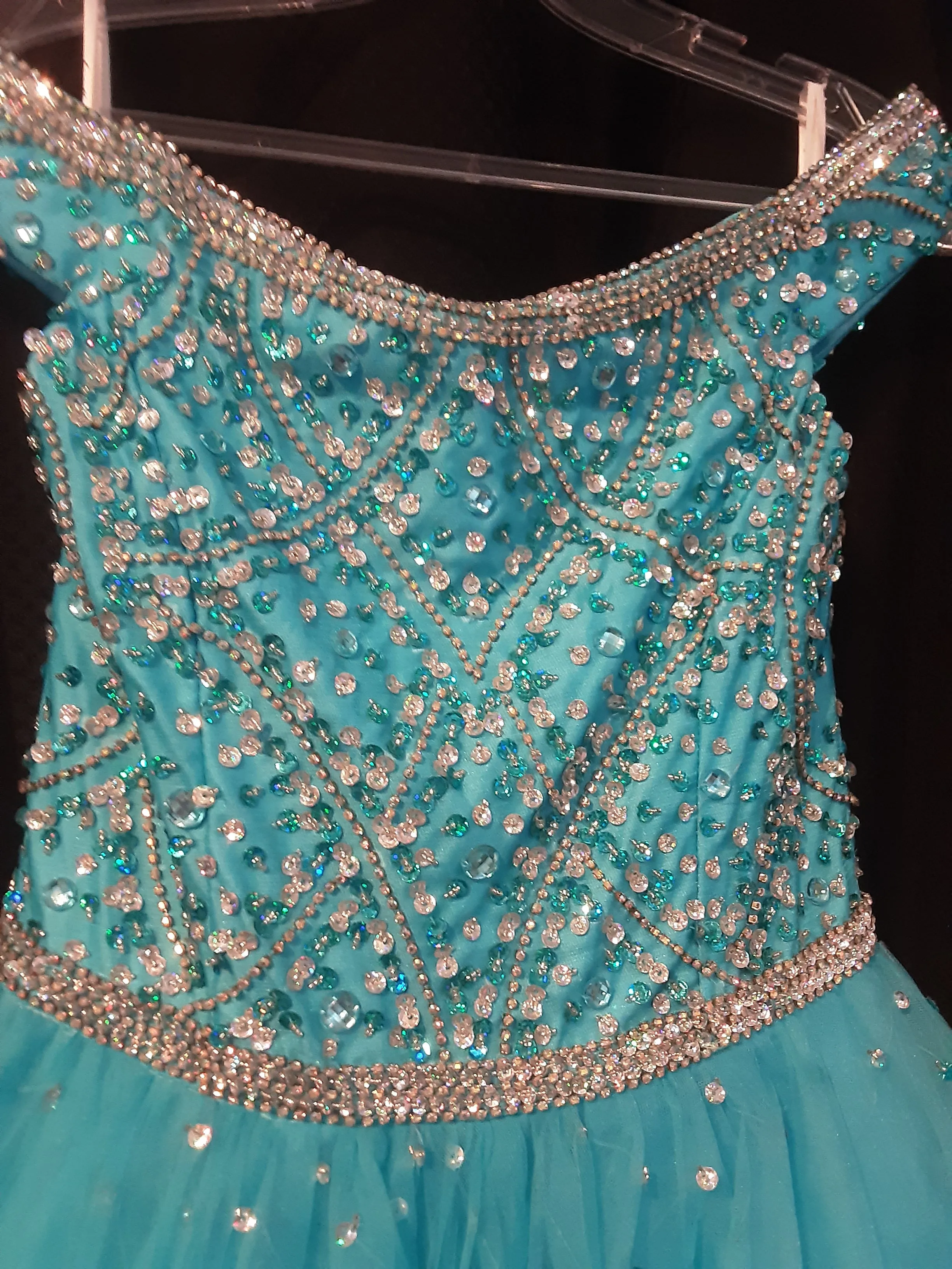 Girls Off Shoulder Ballgown | Tiffany