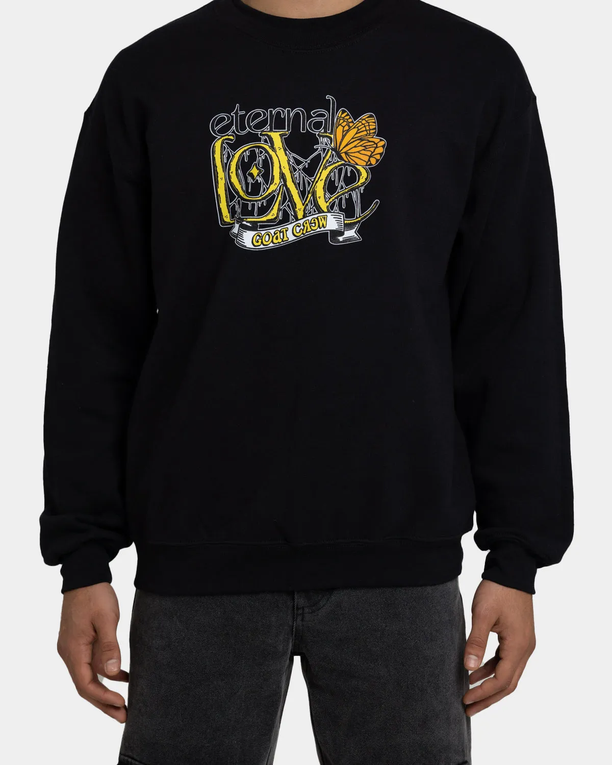 Goat Crew Eternal Love Crewneck Black