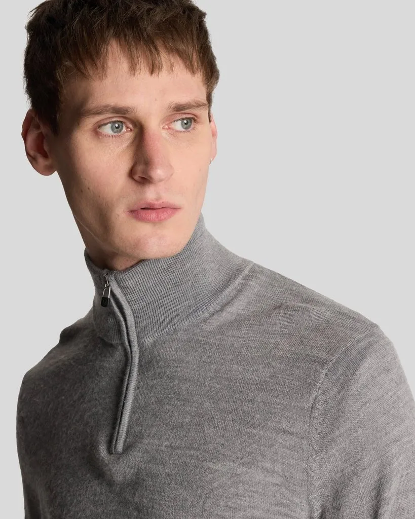 Golf Embroidered 1/4 Zip Merino Knit Jumper