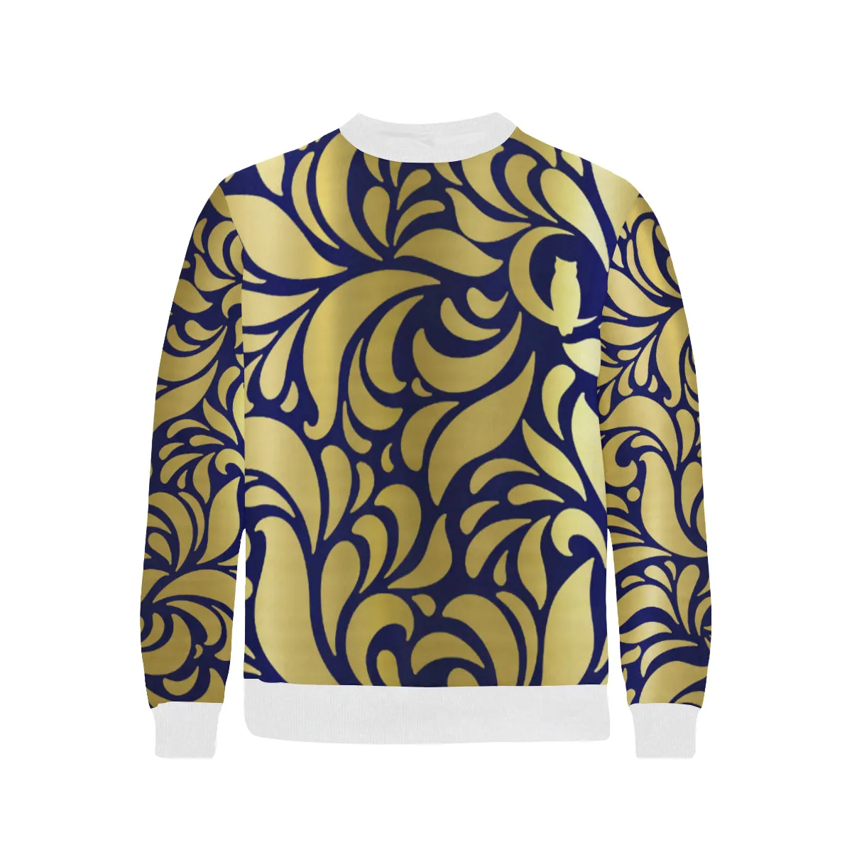 GORGIOUS ROYAL LEAF Men's Rib Cuff Crew Neck Sweatshirt