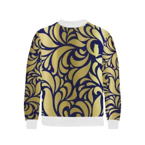 GORGIOUS ROYAL LEAF Men's Rib Cuff Crew Neck Sweatshirt