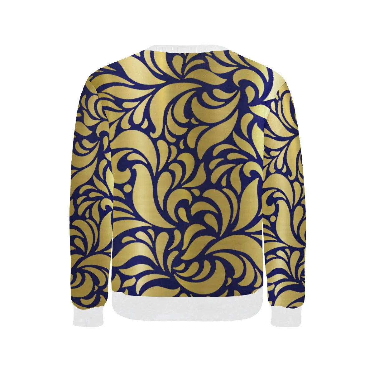 GORGIOUS ROYAL LEAF Men's Rib Cuff Crew Neck Sweatshirt