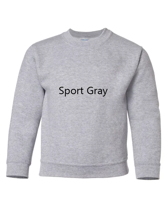 Grumpy Highland Cow Embroidered YOUTH Crewneck Sweatshirt