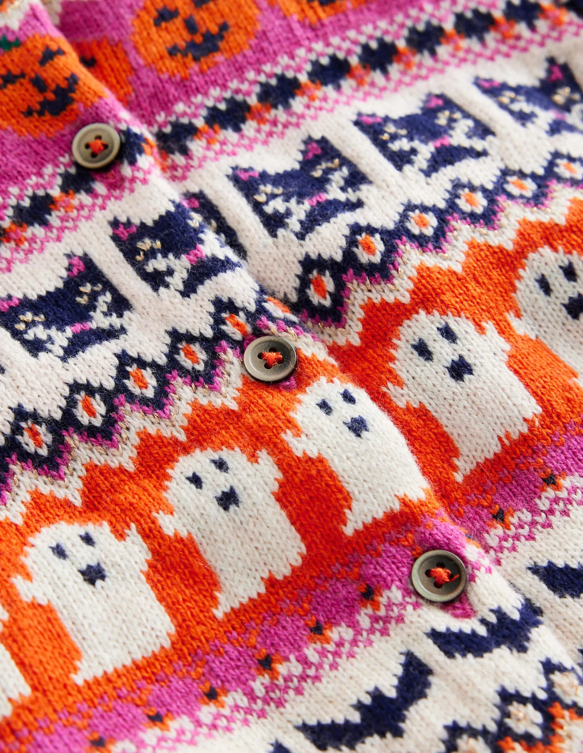 Halloween Fair Isle Cardigan-Halloween Fairisle
