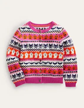 Halloween Fair Isle Cardigan-Halloween Fairisle