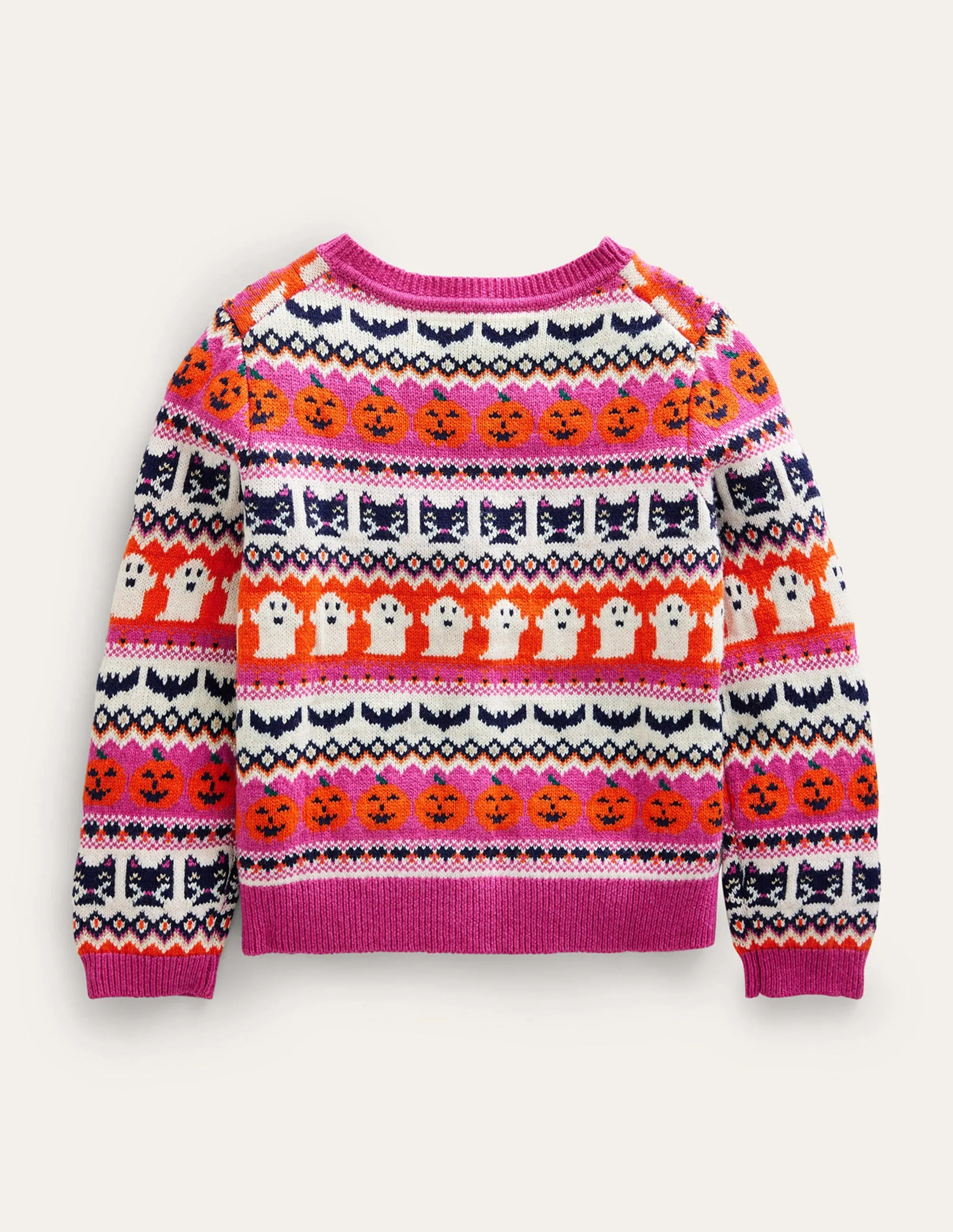Halloween Fair Isle Cardigan-Halloween Fairisle