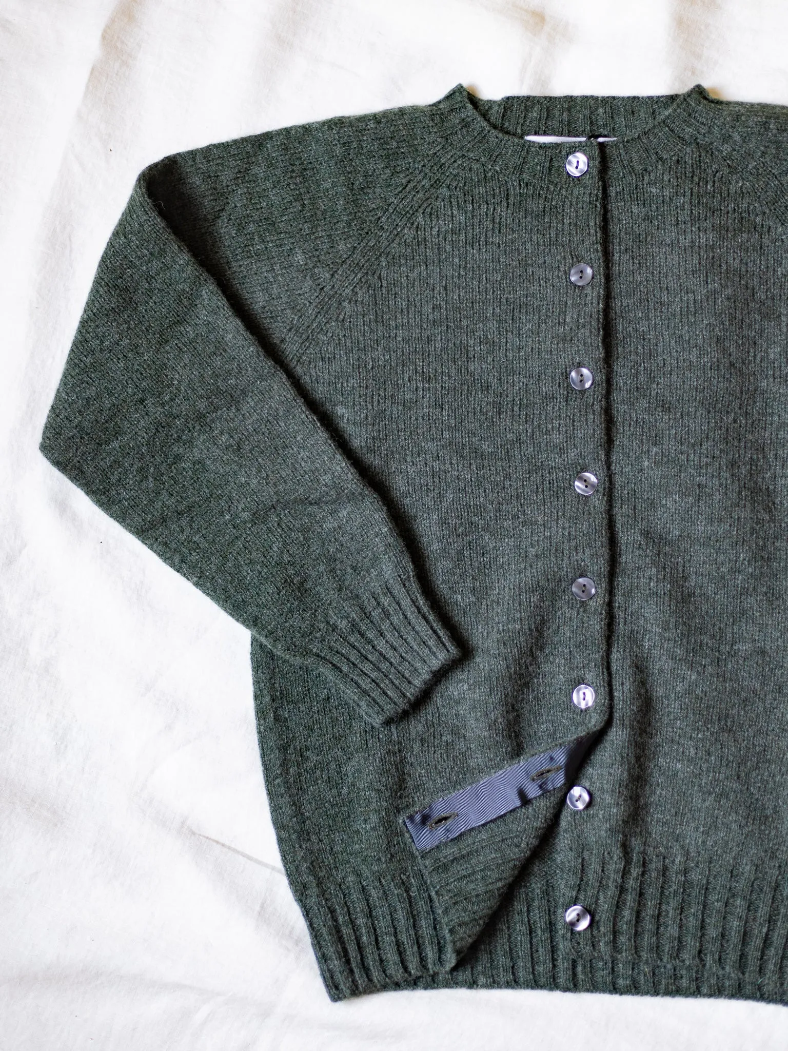 Harley of Scotland ~ Supersoft Two Tone Fairisle Cardi
