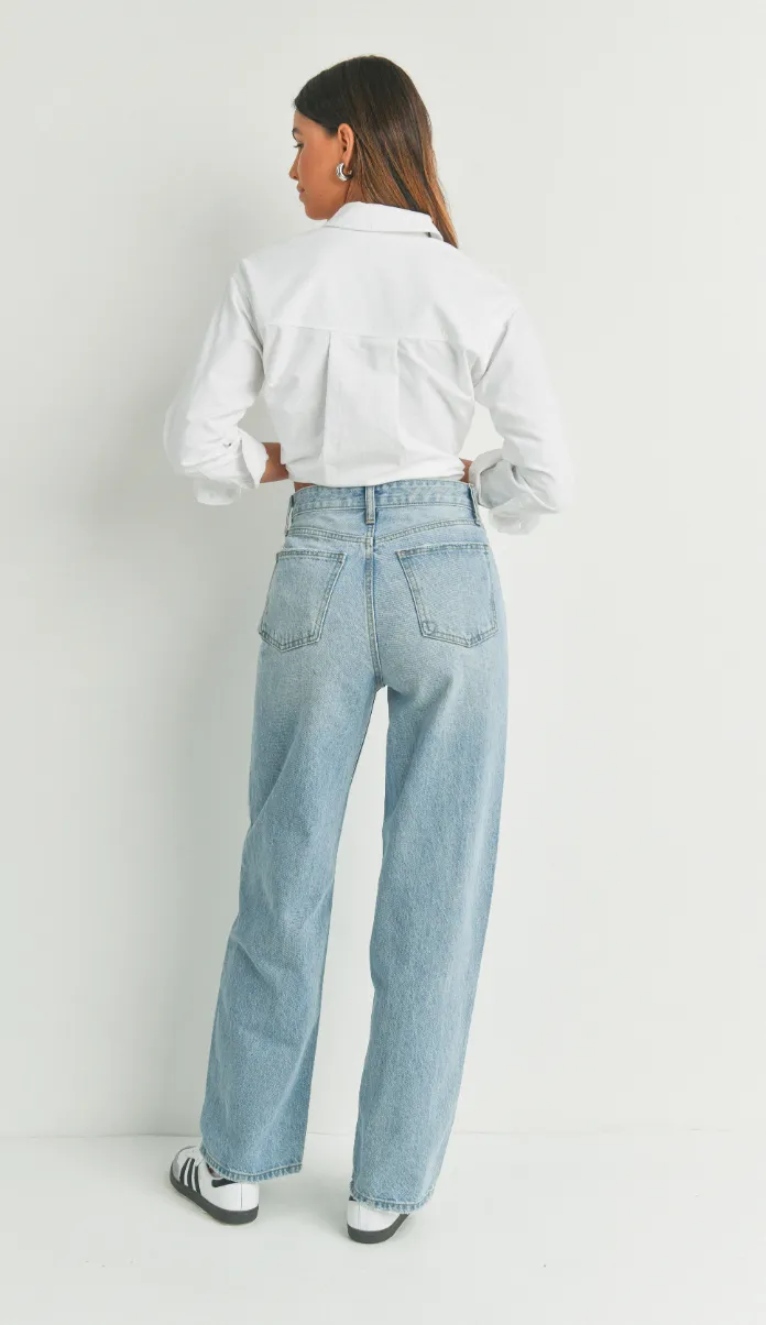 High Waisted Girl Jean (lt denim)