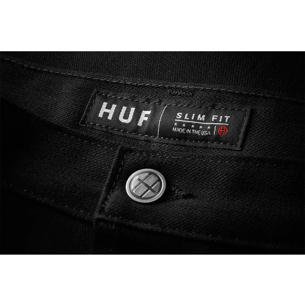 HUF CLASSIC 5 POCKET DENIM SLIM FIT // BLACK