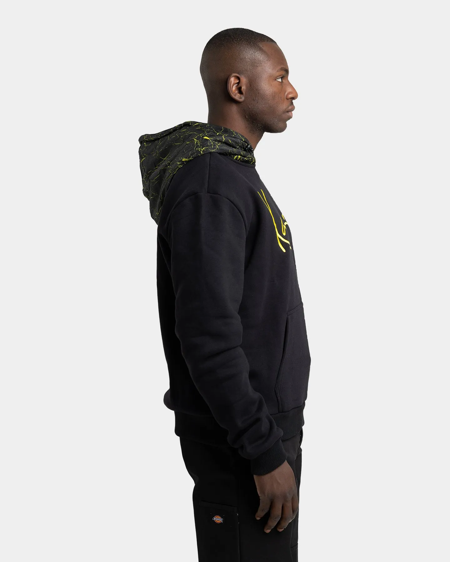 Karl Kani Men's Signature Patch Hoodie Black/Yellow