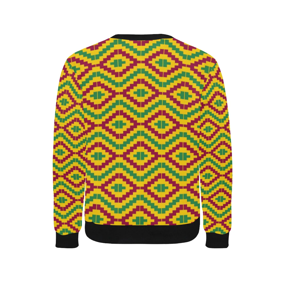 KEMET STYLE Men's Rib Cuff Crew Neck Sweatshirt