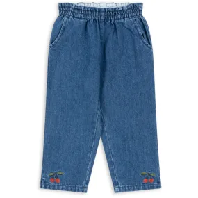 Konges Sløjd Denim Blue Magot Frill Pants Gots