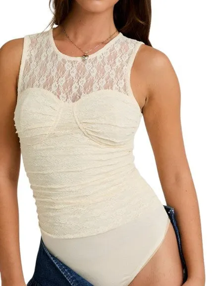 Lace Bustier Bodysuit