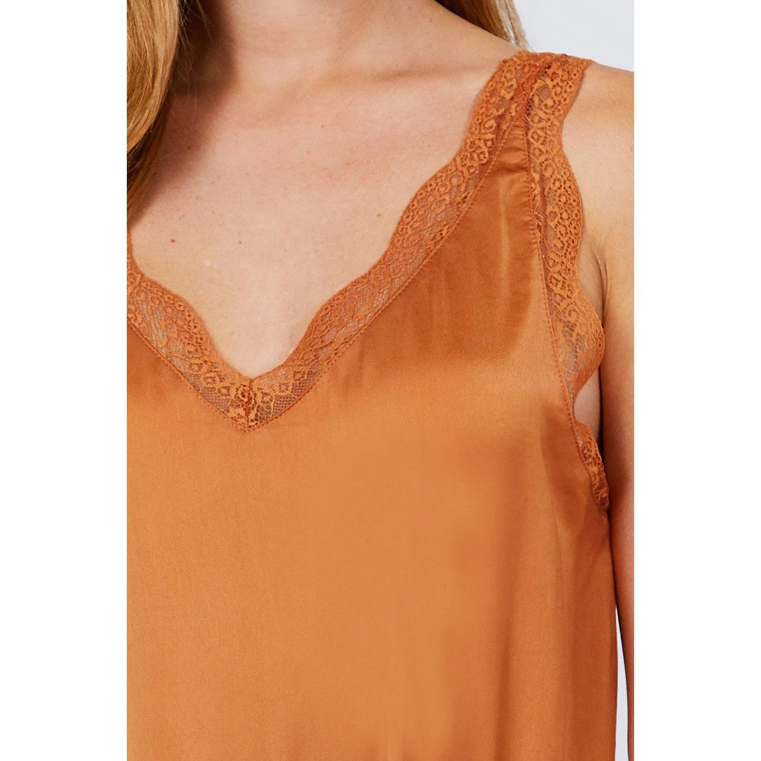 Lace Detail V-neck Woven Bodysuit