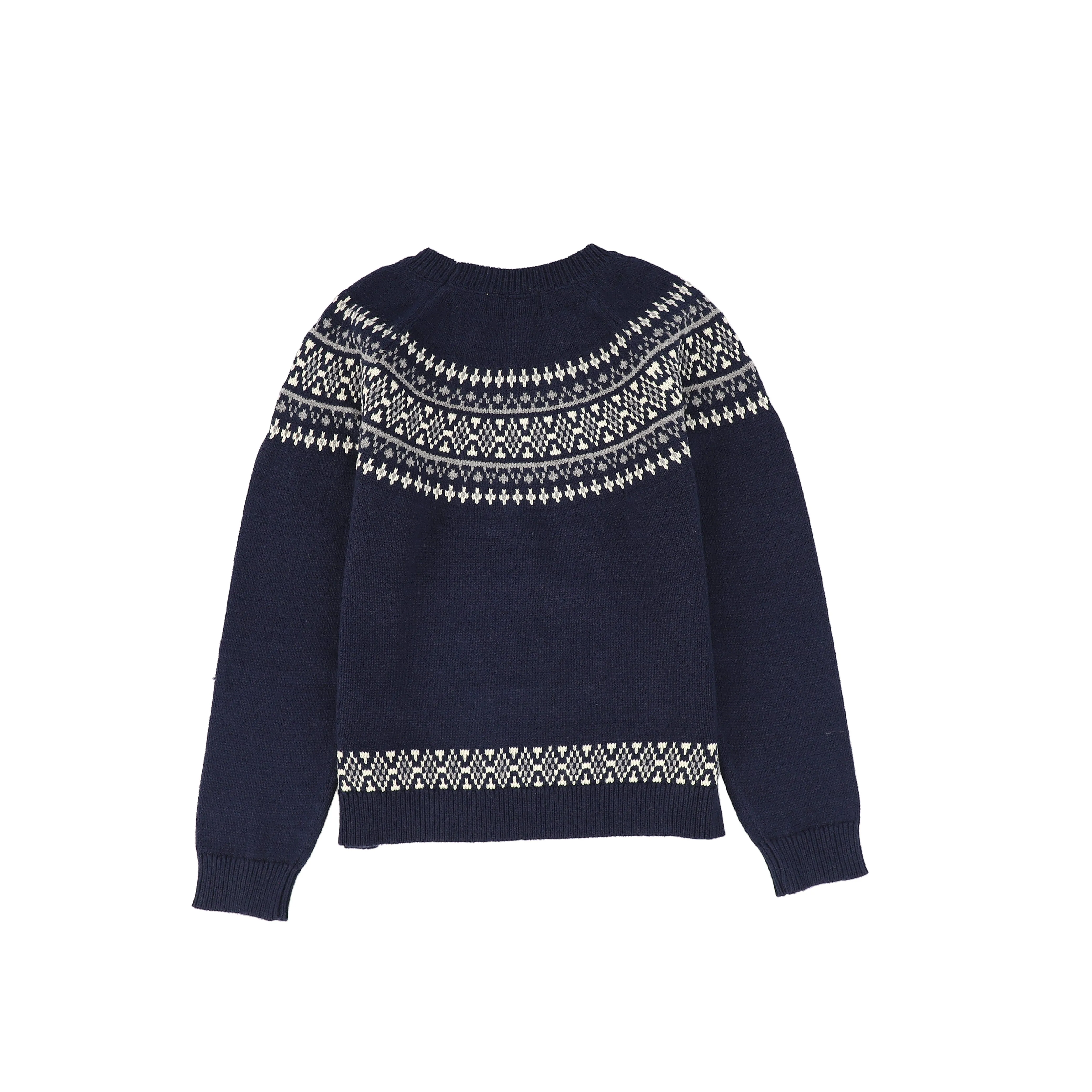 Le Bourdon Navy Fairisle Sweater [FINAL SALE]