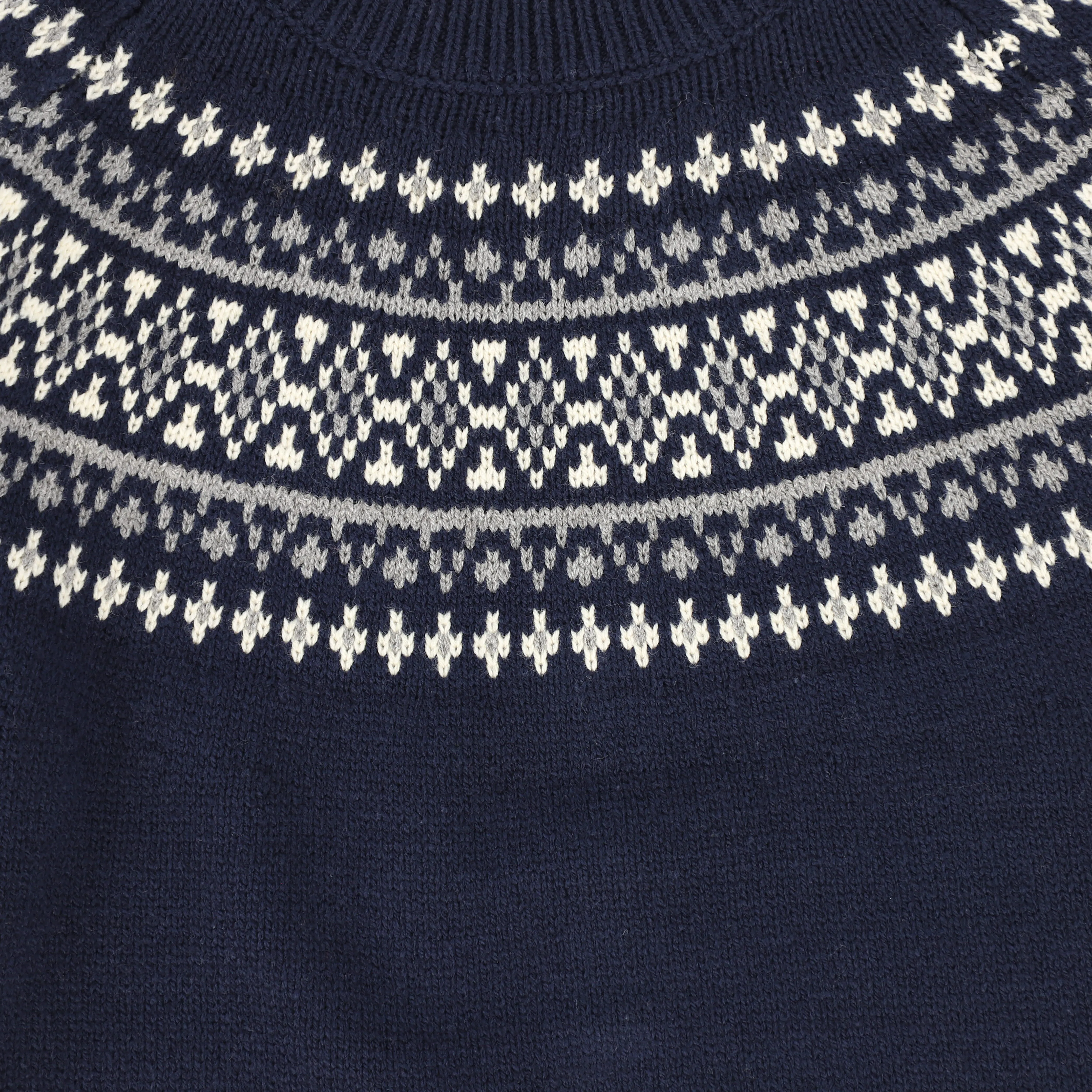 Le Bourdon Navy Fairisle Sweater [FINAL SALE]