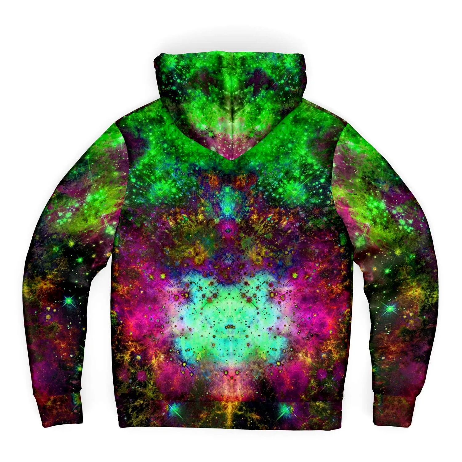 Lilith Psychedelic Fleece-Lined Zip-Up Hoodie