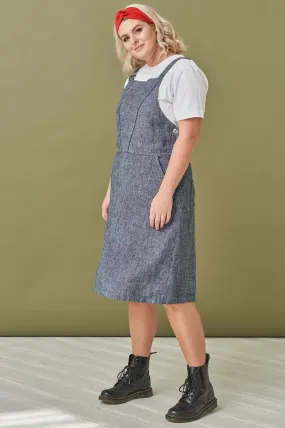 Linen apron dress Luka