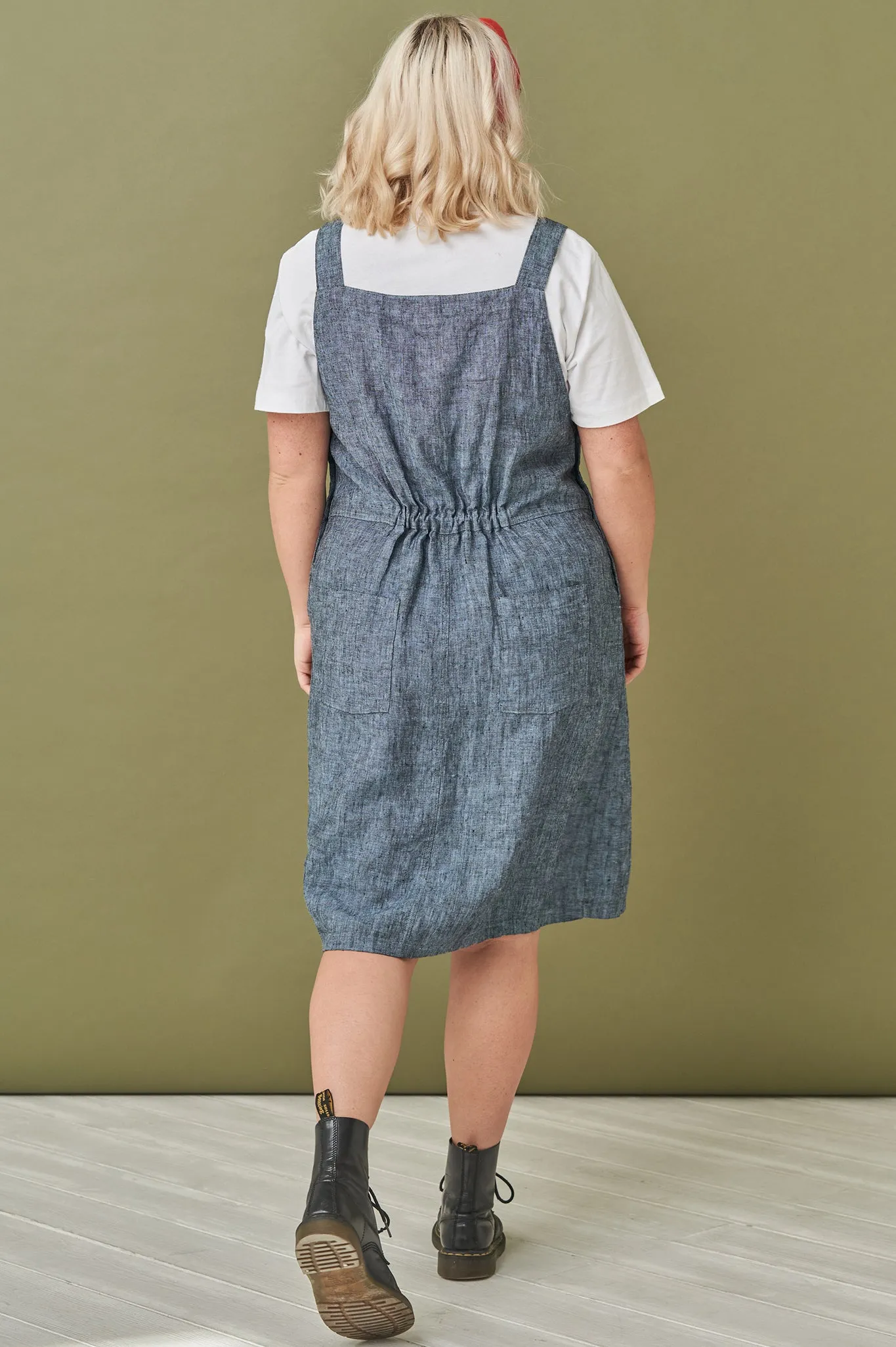 Linen apron dress Luka