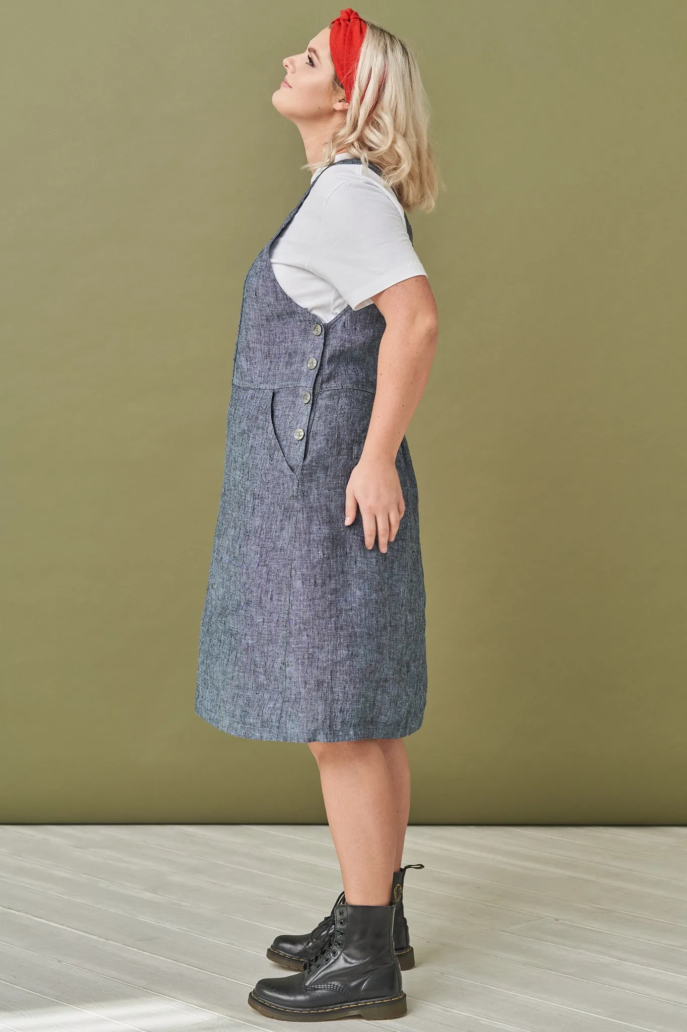 Linen apron dress Luka