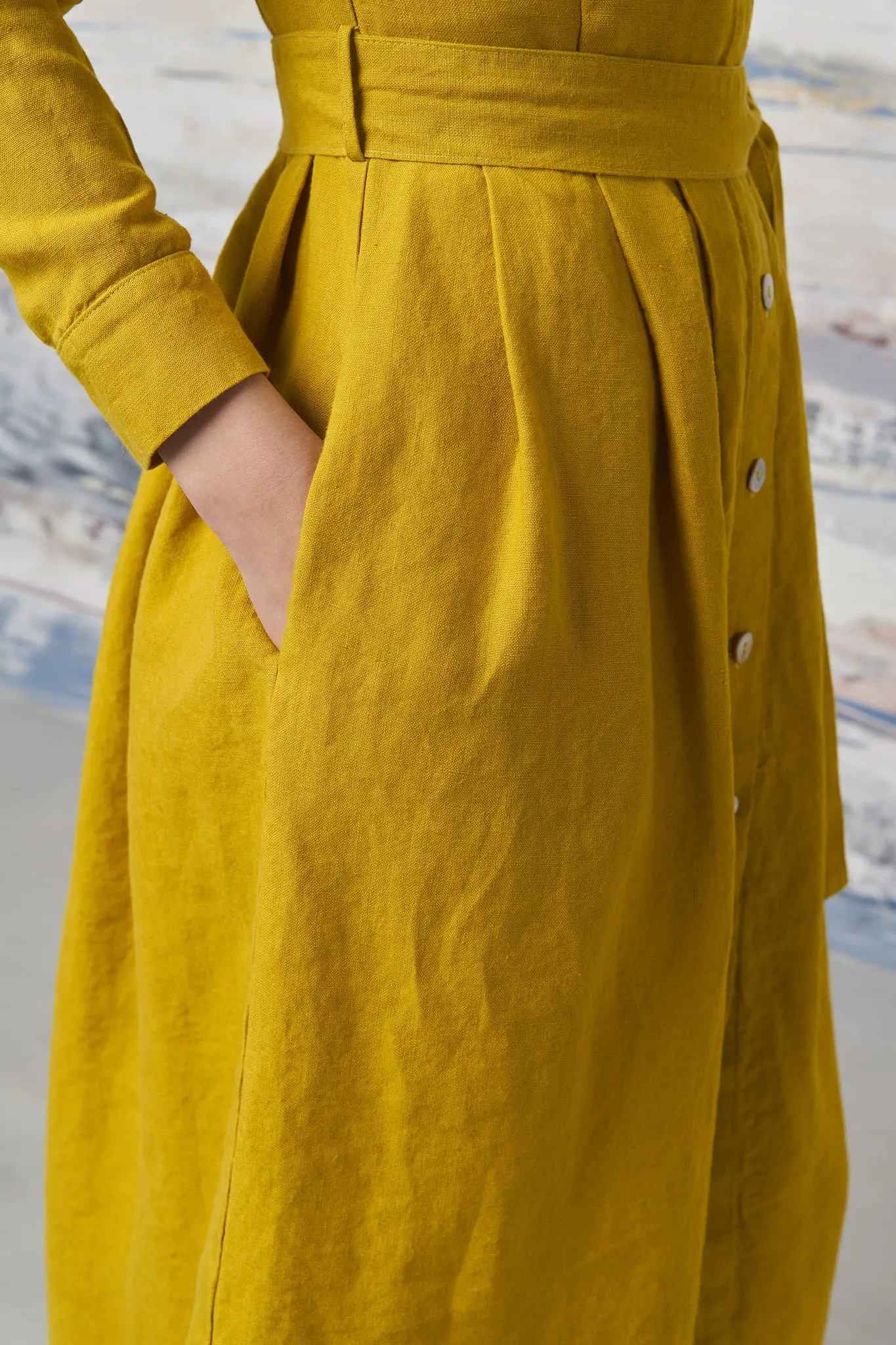 Linen autumn dress Mona