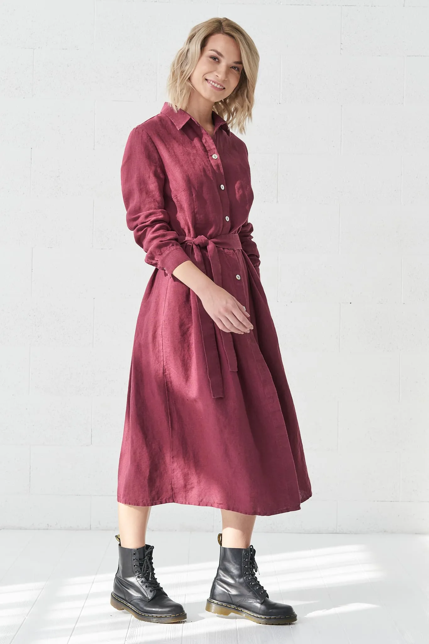 Linen autumn dress Mona