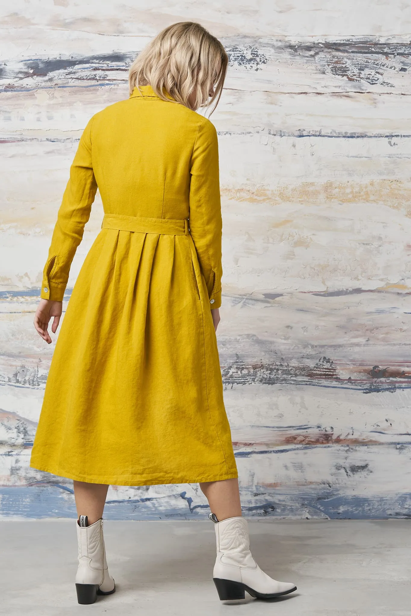 Linen autumn dress Mona