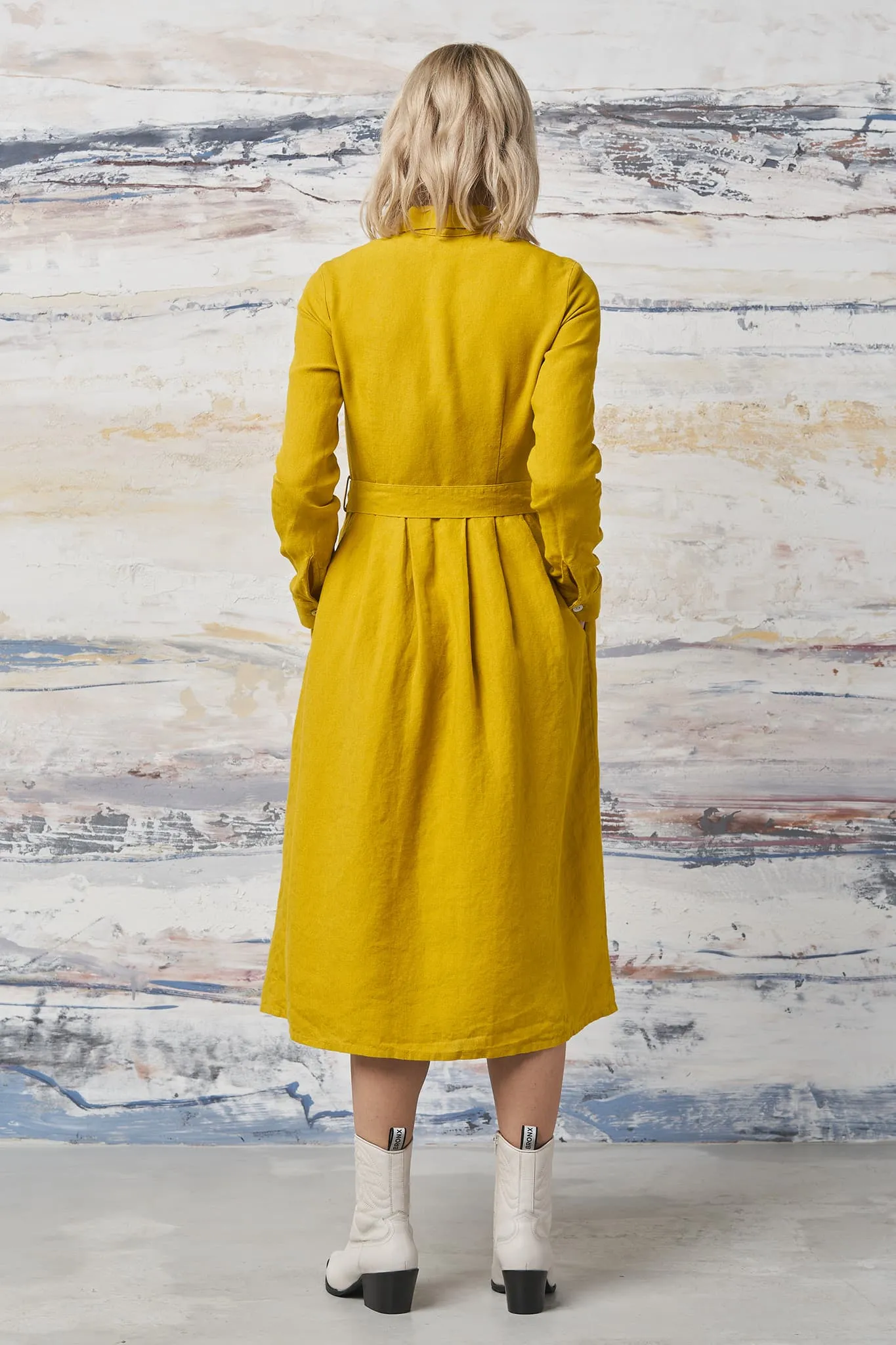 Linen autumn dress Mona