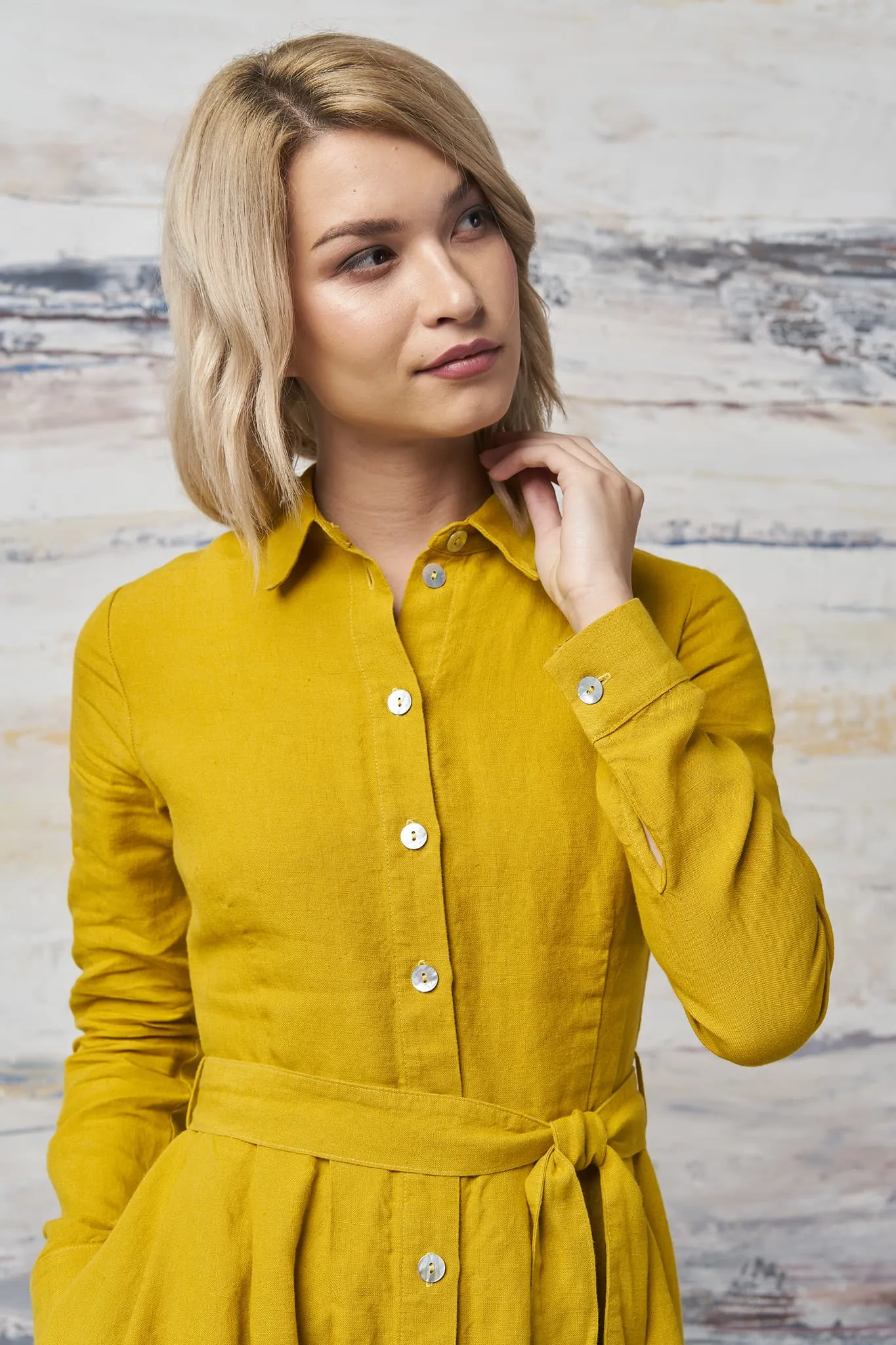 Linen autumn dress Mona