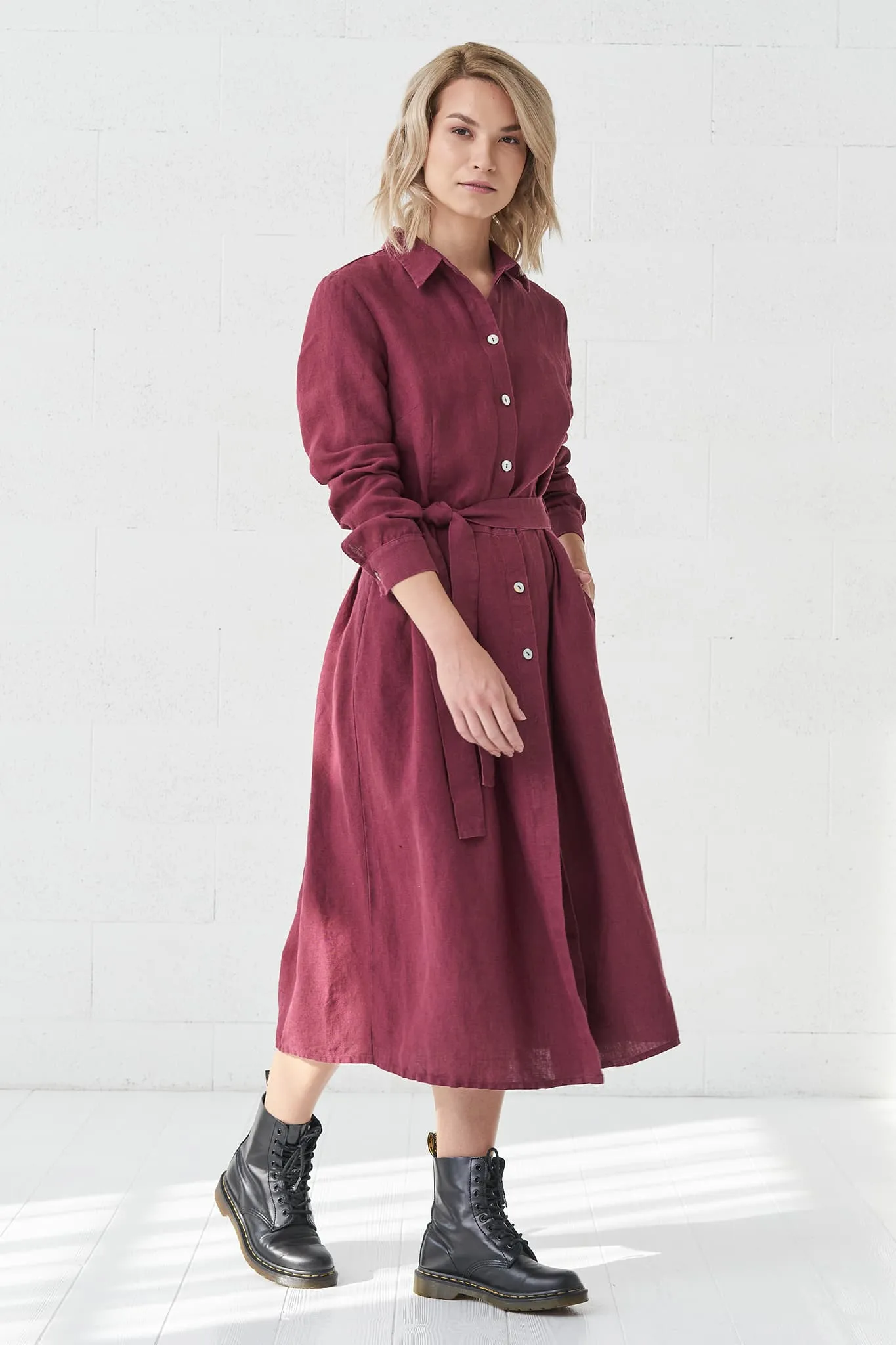 Linen autumn dress Mona