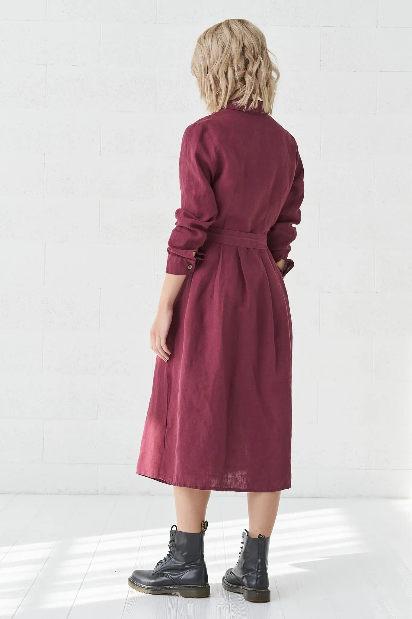 Linen autumn dress Mona