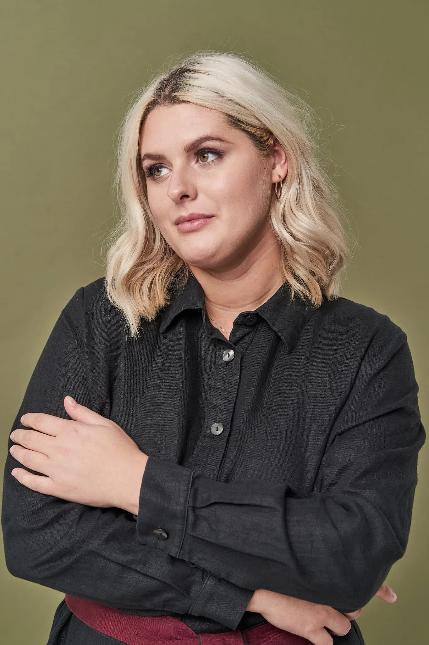 Linen long shirt dress Nika
