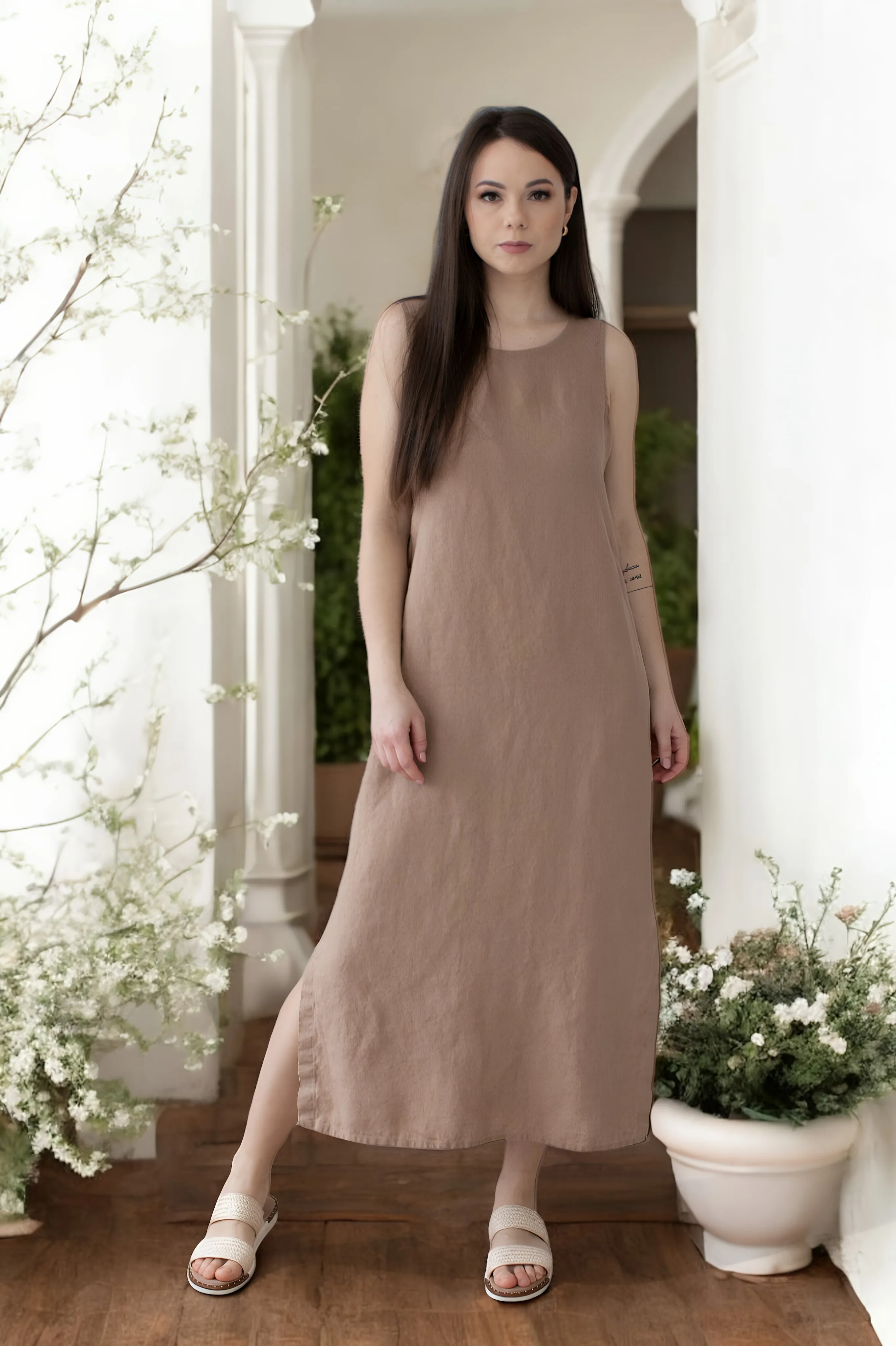 Linen maxi dress Mia