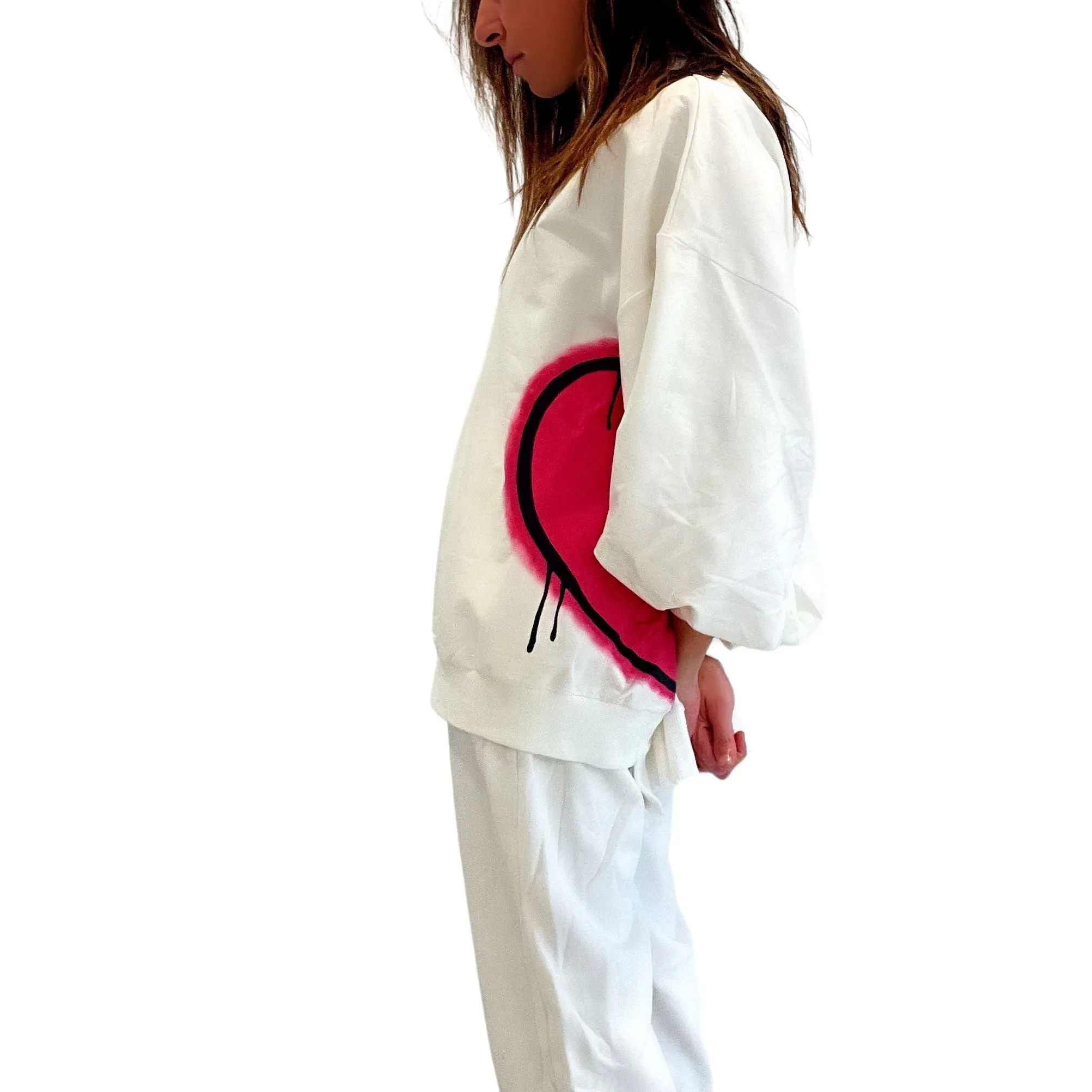 'Love Peace' Painted Loungewear Set by Wren   Glory