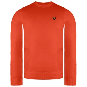 Lyle & Scott Merino Mens Orange Sweater