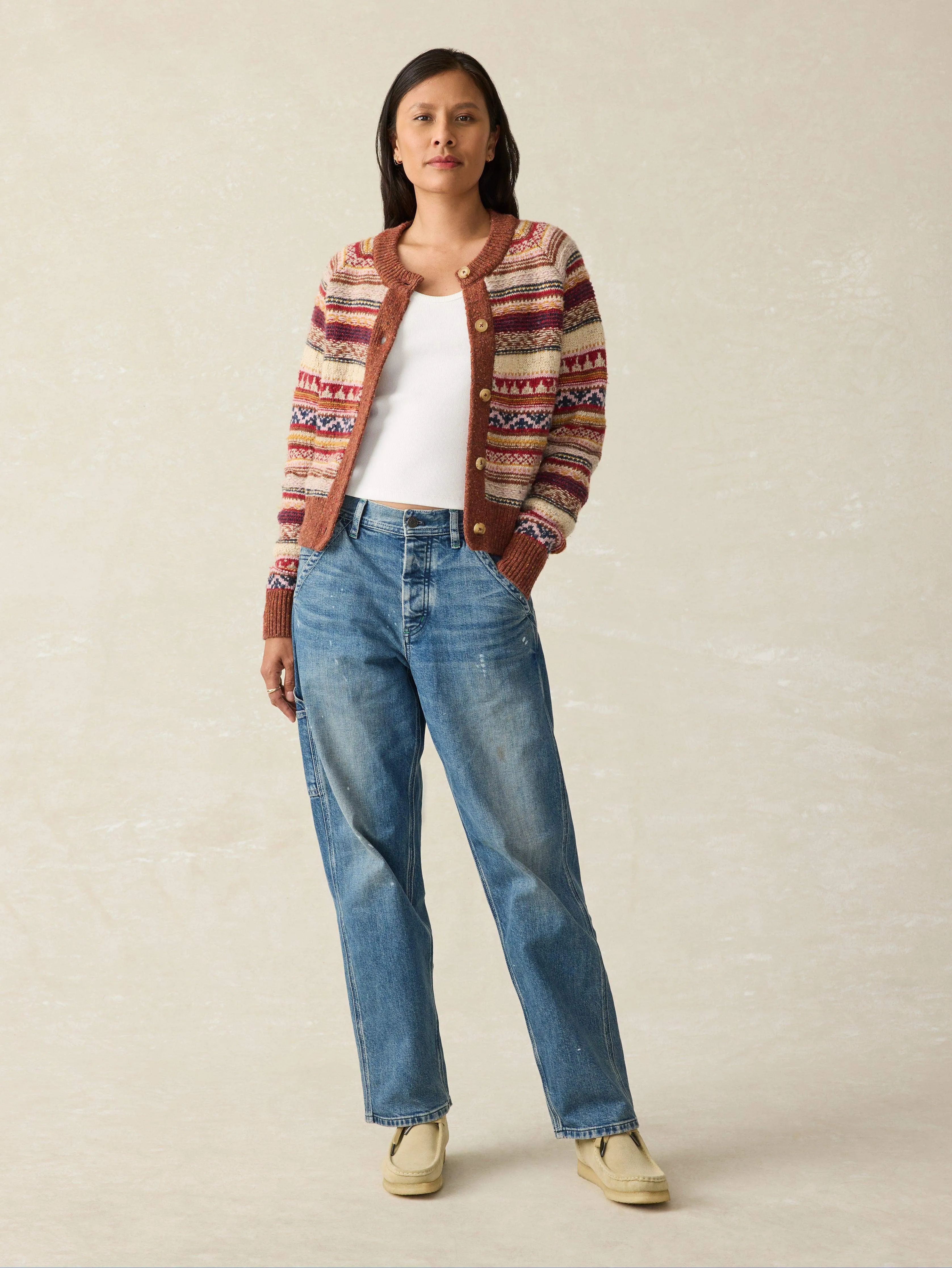 Marley Fairisle Cardigan - Orchard Fairisle