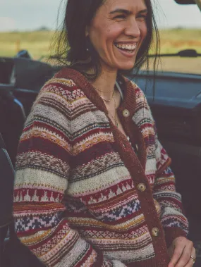 Marley Fairisle Cardigan - Orchard Fairisle