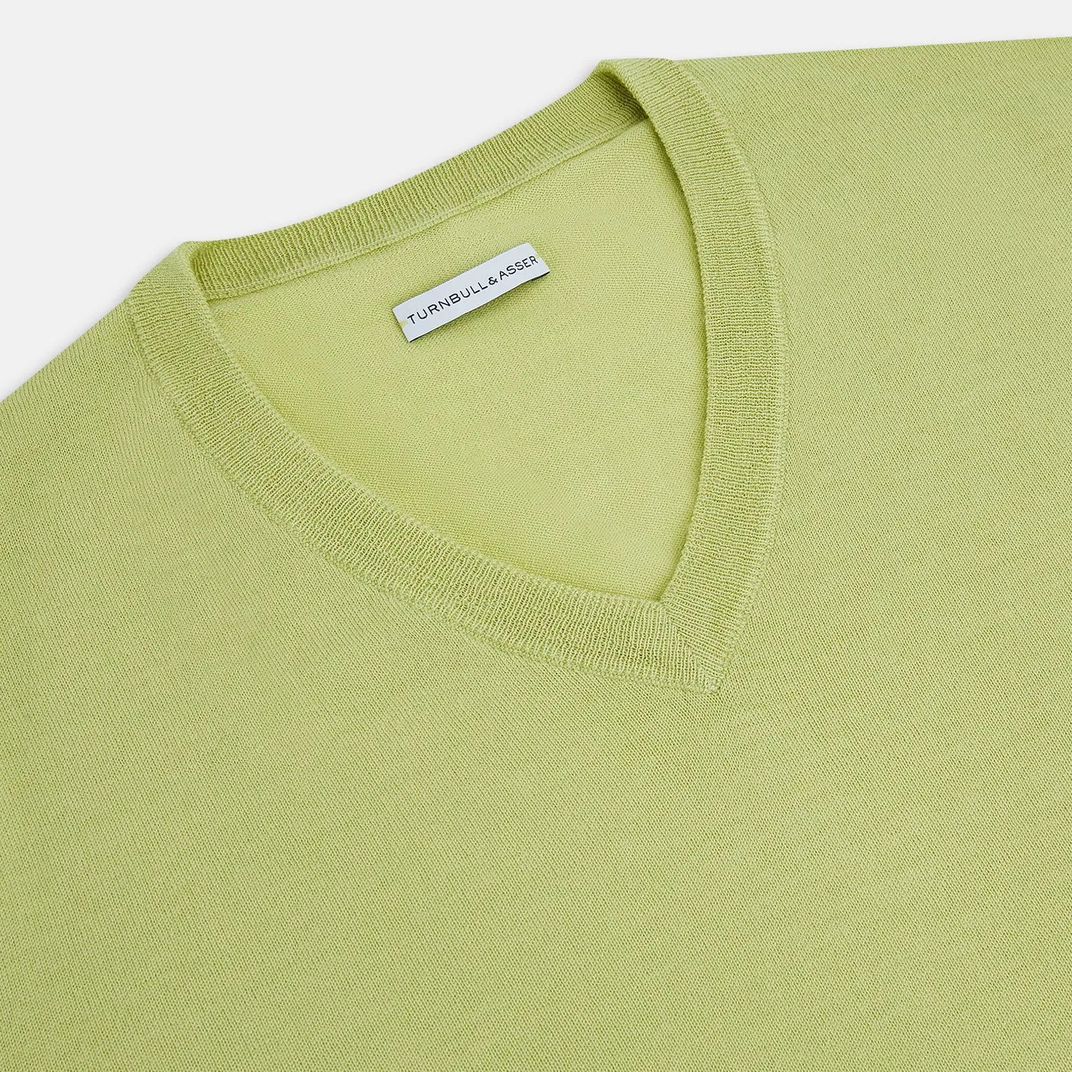 Melon Green Merino V-Neck Jumper