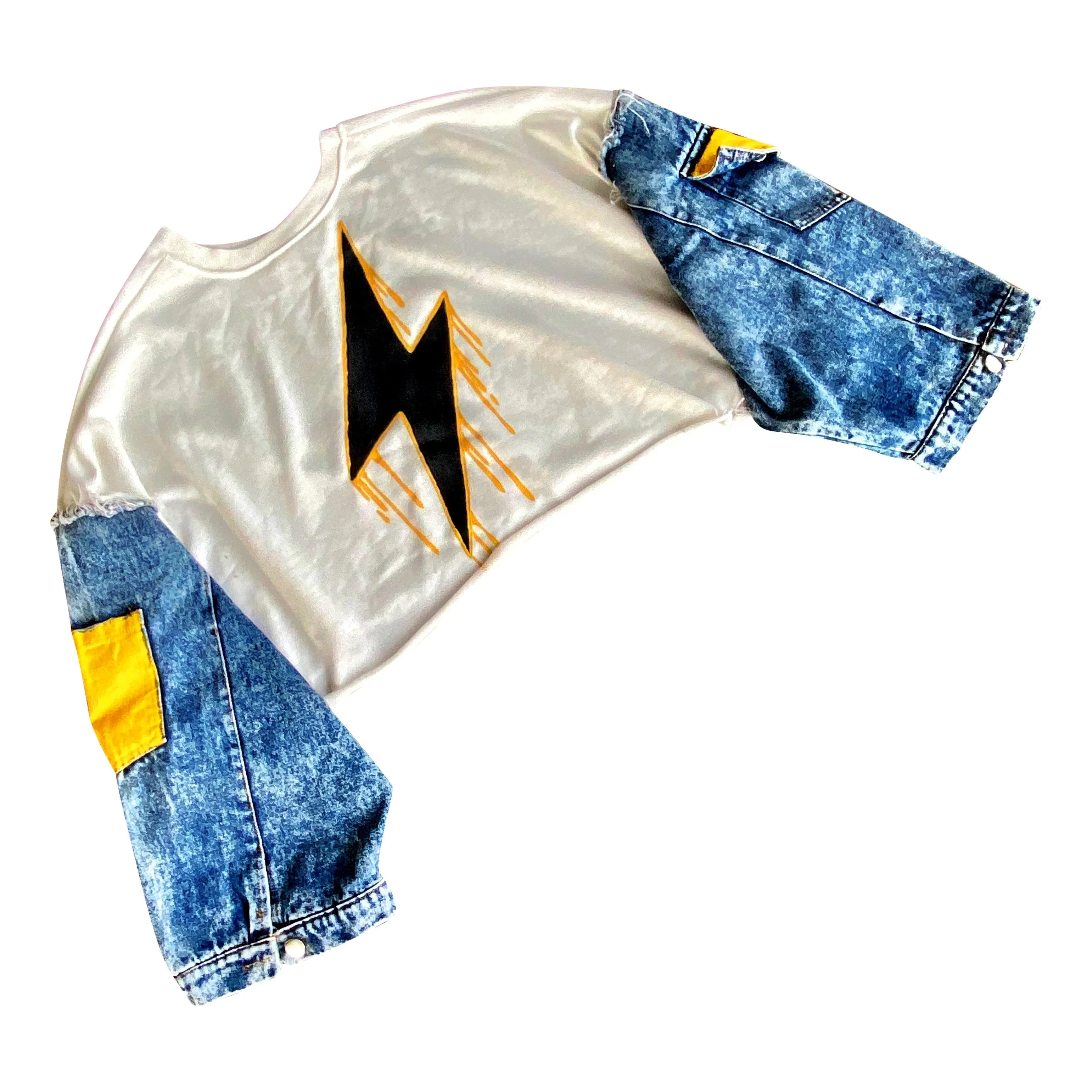 'MELTING LIGHTNING' PAINTED SWEATSHIRT