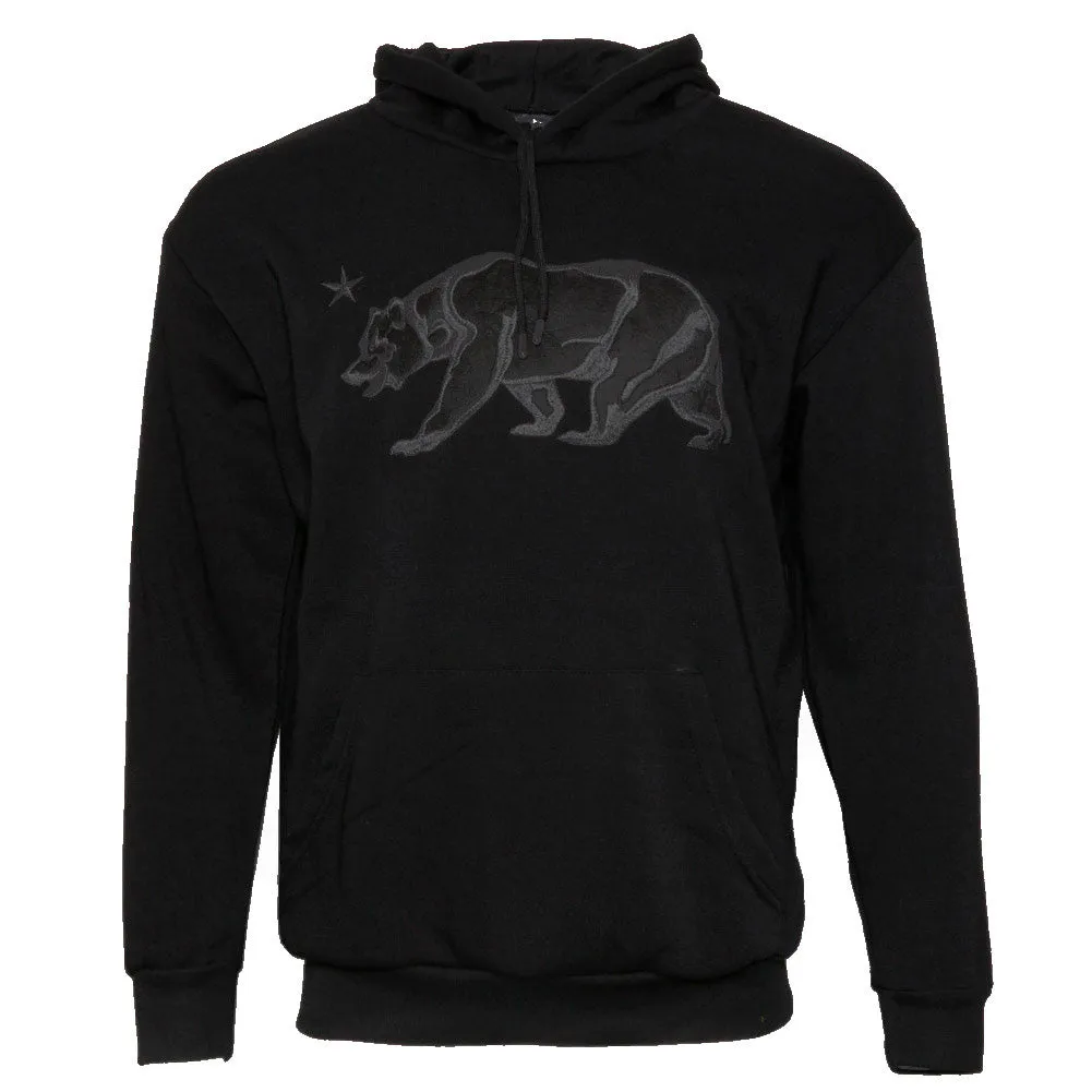 Mens Sweatshirt Pullover Hoodie Embroidered Bear Long Sleeve Pocket Sweater