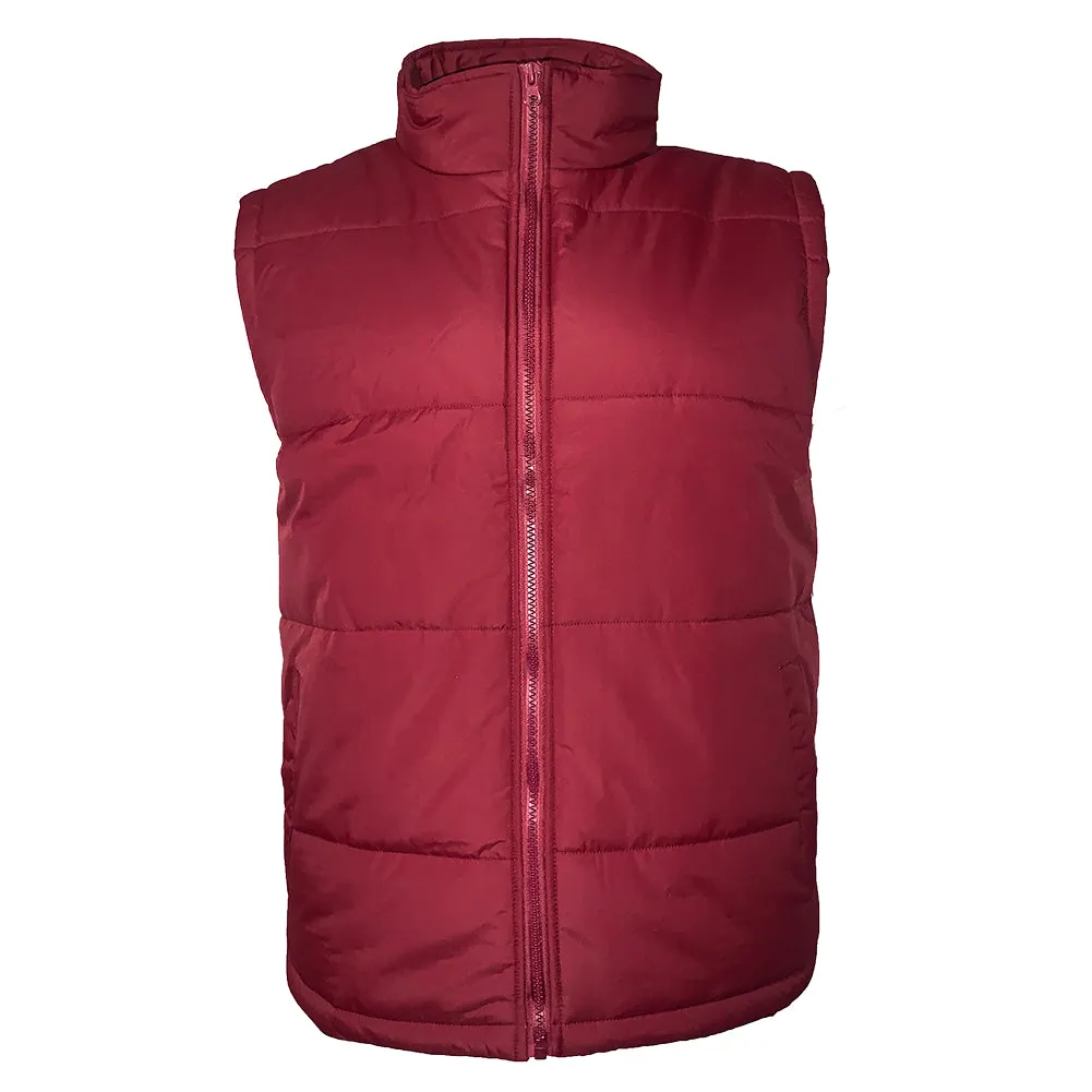 Mens Zip Vest Jacket Warm Lining Water Resistant Fall Sleeveless Coat HK94037M